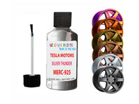 Alloy Wheel Repair Paint For Tesla Motors Silver Thunder Merc-9253 2001-2023