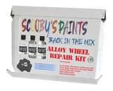 Alloy Wheel Rim Paint Repair Kit For Mercedes Satinsilber Silver-Grey