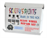Alloy Wheel Rim Paint Repair Kit For Peugeot Gris Aluminium Silver-Grey