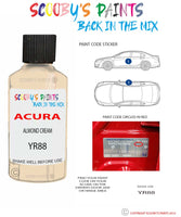 Paint For Acura Integra Almond Cream Code Yr88 Touch Up Scratch Stone Chip Repair