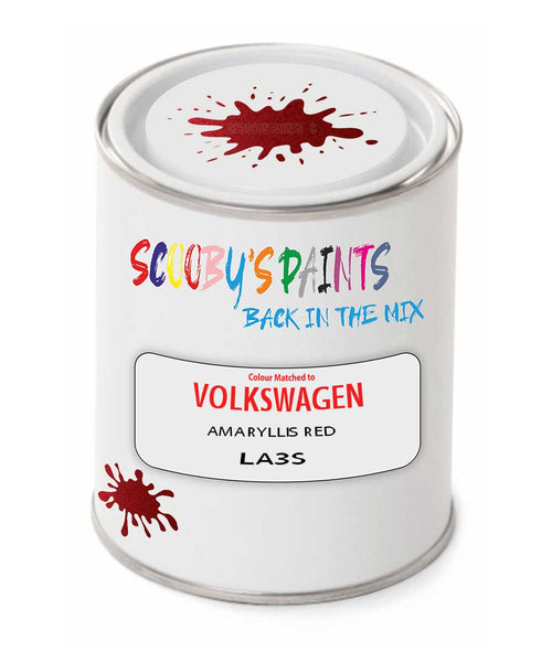 spray gun 2 pack paint Volkswagen Amaryllis Red Code: La3S