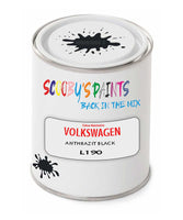 spray gun 2 pack paint Volkswagen Anthrazit Black Code: L190