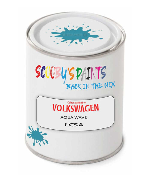 spray gun 2 pack paint Volkswagen Aqua Wave Code: Lc5A