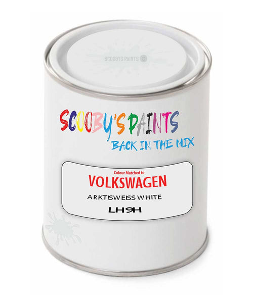 spray gun 2 pack paint Volkswagen Arktisweiss White Code: Lh9H
