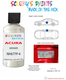 Paint For Acura Mdx Aspen White Code Nh677P-4 Touch Up Scratch Stone Chip Repair