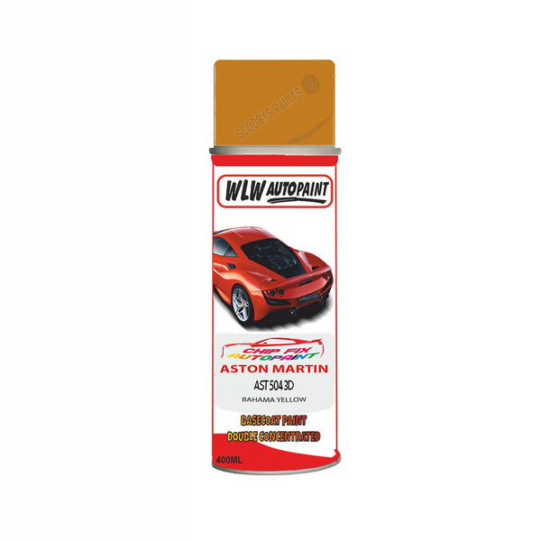 Paint For Aston Martin V8 Vantage Bahama Yellow Code Ast5043D Aerosol Spray Can Paint