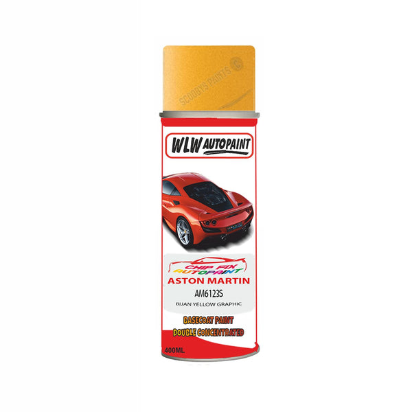 Paint For Aston Martin V12 Vanquish Bijan Yellow Graphic Code Am6123S Aerosol Spray Can Paint