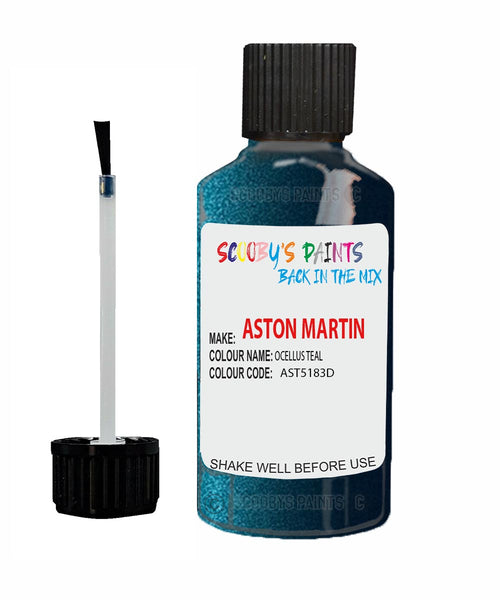 Paint For Aston Martin V12 VANQUISH OCELLUS TEAL Code: AST5173D Car Touch Up Paint