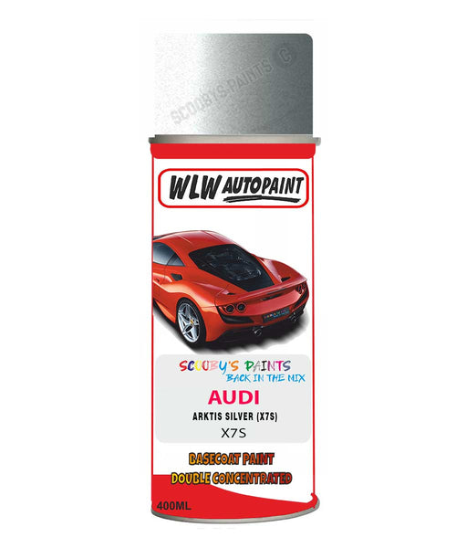 AUDI A7 ARKTIC SILVER code: LX7S Car Aerosol Spray Paint 2011-2014