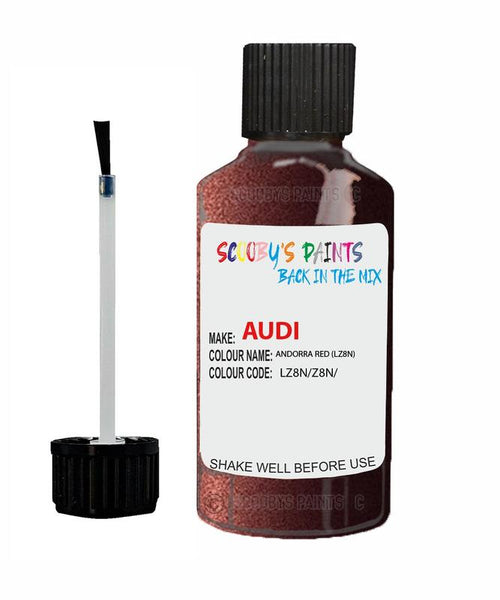 Paint For Audi A4 S4 Andorra Red Code Lz8N Touch Up Paint Scratch Stone Chip