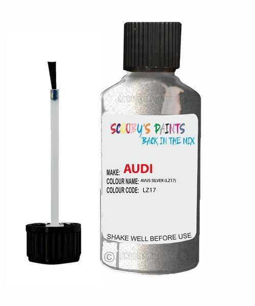 audi tt roadster avus silver code lz17 touch up paint 1996 2005 Scratch Stone Chip Repair 