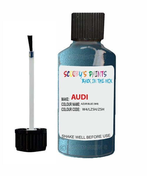 Paint For Audi A2 Azur Blue Code W4 Touch Up Paint Scratch Stone Chip