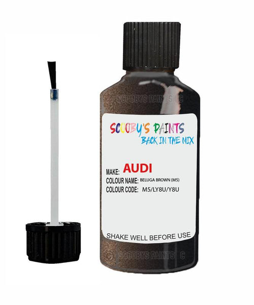 Paint For Audi A5 Beluga Brown Code M5 Touch Up Paint Scratch Stone Chip Repair