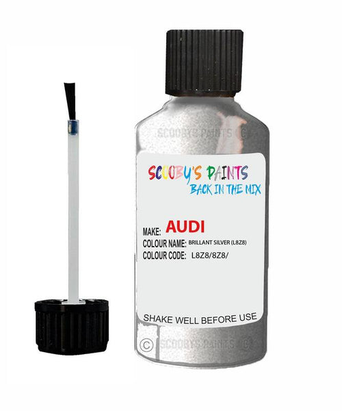 Paint For Audi A1 Brillant Silver Code L8Z8 Touch Up Paint Scratch Stone Chip