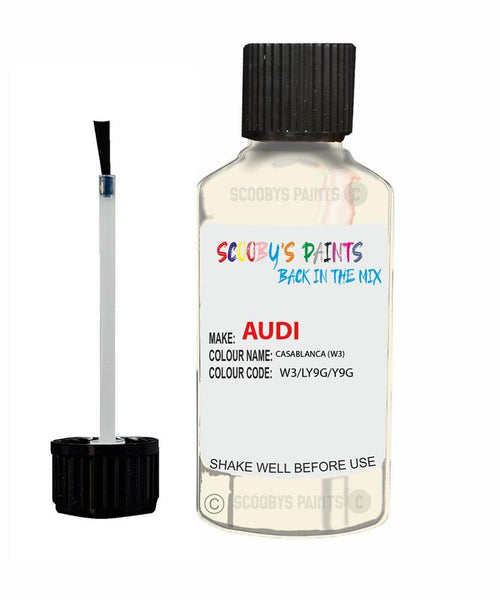 Paint For Audi A4 S4 Casablanca Code W3 Touch Up Paint Scratch Stone Chip Repair