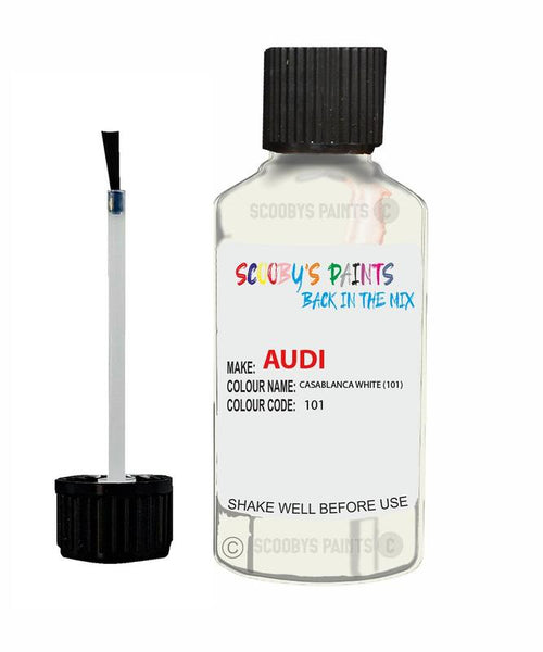 Paint For Audi A4 Casablanca White Code 101 Touch Up Paint Scratch Stone Chip