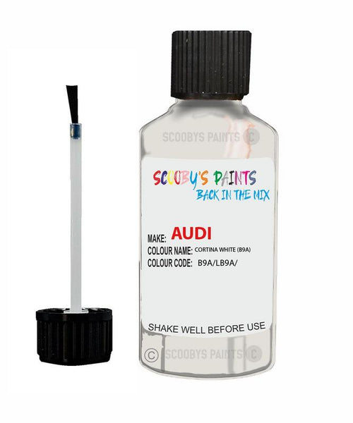 Paint For Audi A1 Sportback Cortina White Code B9A Lb9A Touch Up Paint