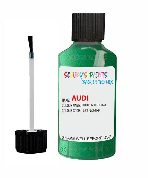 Paint For Audi A6 S6 Cricket Green Code Lz6N Touch Up Paint Scratch Stone Chip