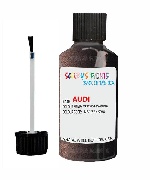 Paint For Audi A4 S4 Espresso Brown Code N5 Touch Up Paint Scratch Stone Chip