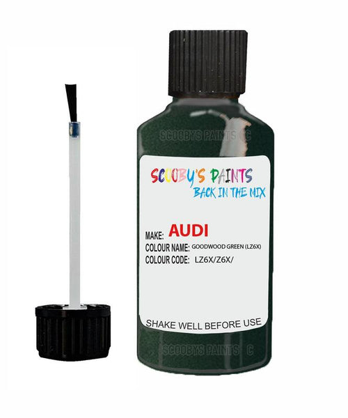 audi tt coupe goodwood green code lz6x touch up paint 1999 2005 Scratch Stone Chip Repair 