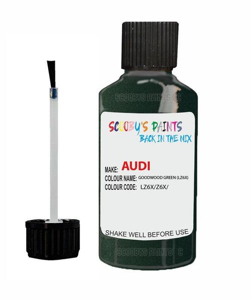 audi tt goodwood green code lz6x touch up paint 1999 2005 Scratch Stone Chip Repair 