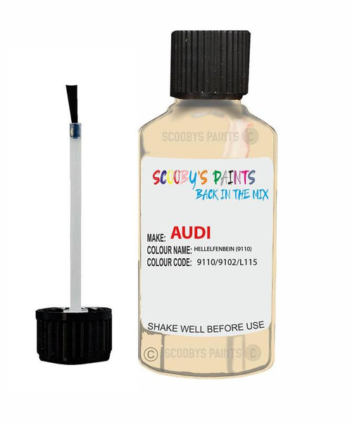 Paint For Audi A5 Hellelfenbein Code 9110 9102 L115 Touch Up Paint