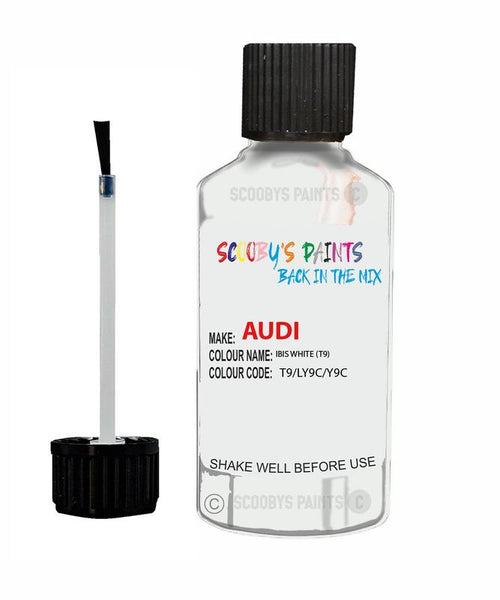Paint For Audi A5 Sportback Ibis White Code T9 Touch Up Paint Scratch Stone Chip