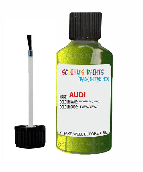 Paint For Audi A6 S6 Java Green Code Ly6W Touch Up Paint Scratch Stone Chip