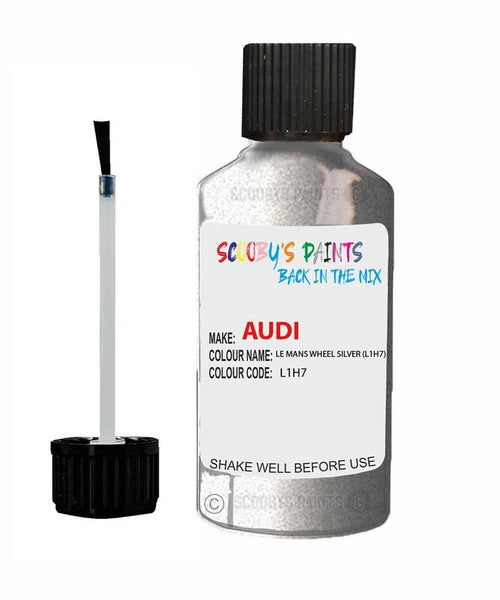 audi tt coupe le mans wheel silver code l1h7 touch up paint 2006 2007 Scratch Stone Chip Repair 