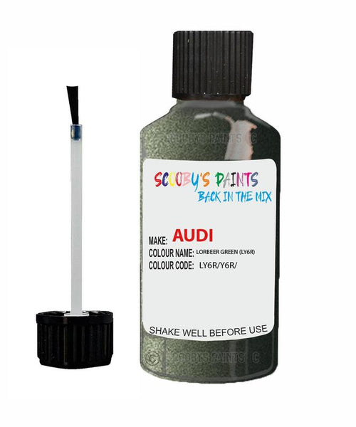 Paint For Audi A6 Lorbeer Green Code Ly6R Touch Up Paint Scratch Stone Chip
