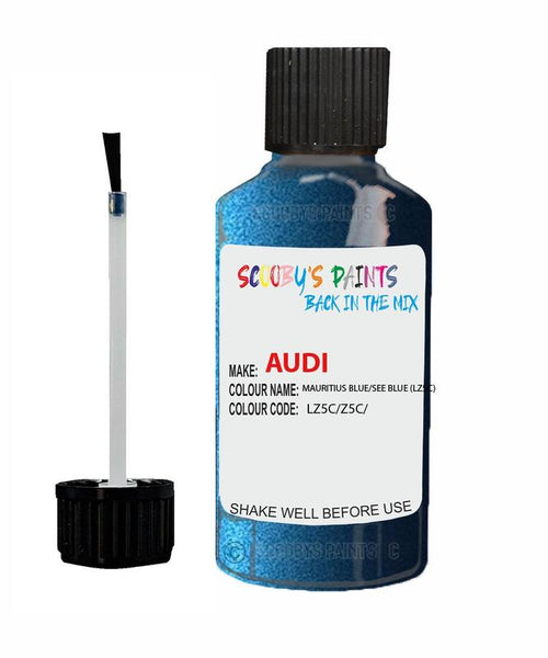 audi tt coupe mauritius blue see blue code lz5c touch up paint 2003 2016 Scratch Stone Chip Repair 