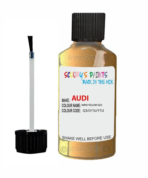 Paint For Audi A6 Maya Yellow Code Q3 Touch Up Paint Scratch Stone Chip Repair