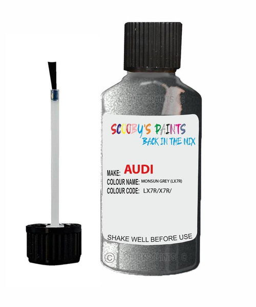 Paint For Audi A4 Limo Monsun Grey Code Lx7R Touch Up Paint Scratch Stone Chip