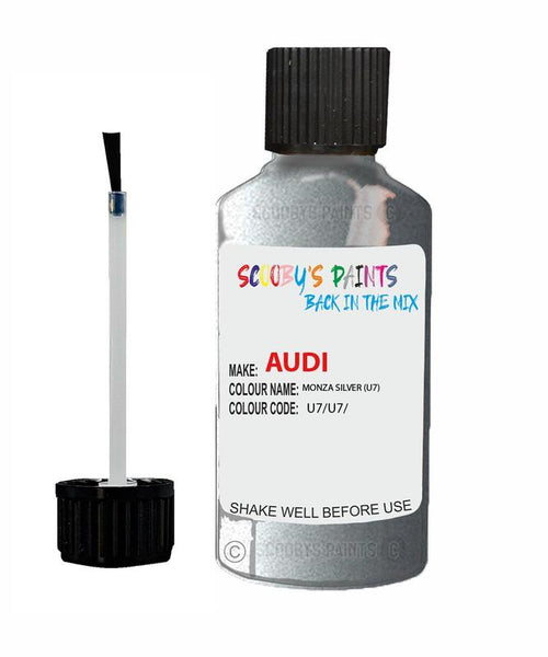 audi tt monza silver code u7 touch up paint 2008 2013 Scratch Stone Chip Repair 