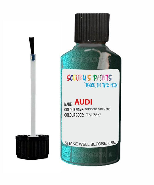 Paint For Audi A6 S6 Orinocco Green Code T2 Touch Up Paint Scratch Stone Chip