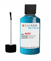 Paint For Audi A3 Pelikan Blue Code Ly5T Touch Up Paint Scratch Stone Chip Kit