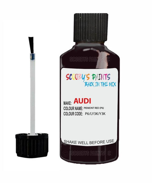 Paint For Audi A6 Piemont Red Code P6 Touch Up Paint Scratch Stone Chip Repair