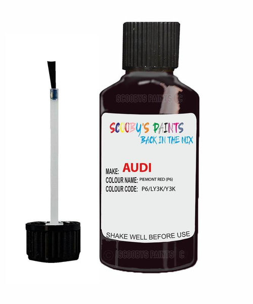 Paint For Audi A4 Piemont Red Code P6 Touch Up Paint Scratch Stone Chip Repair