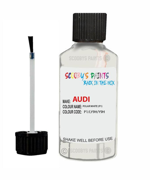 Paint For Audi A4 S4 Polar White Code P1 Touch Up Paint Scratch Stone Chip Kit