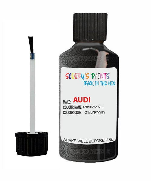 audi a8 satin black black code l3fz touch up paint 1998 2016 Scratch Stone Chip Repair 