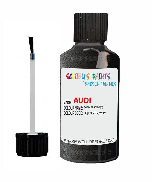 Paint For Audi A2 Satin Black Black Code L3Fz Touch Up Paint Scratch Stone Chip