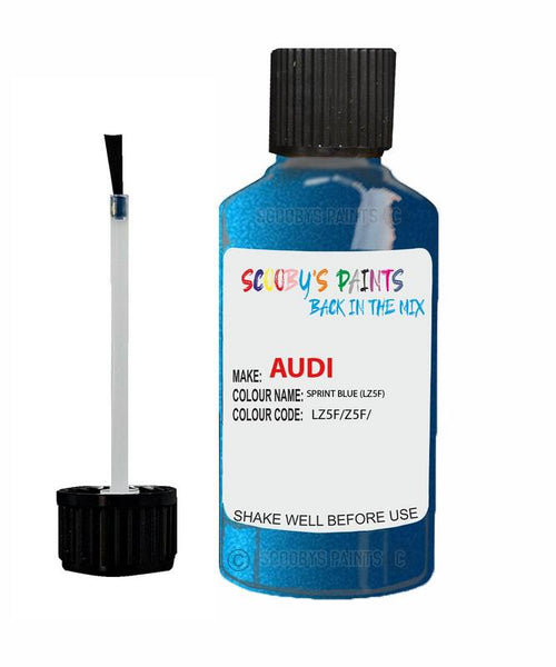Paint For Audi A5 Sprint Blue Code Lz5F Touch Up Paint Scratch Stone Chip Repair