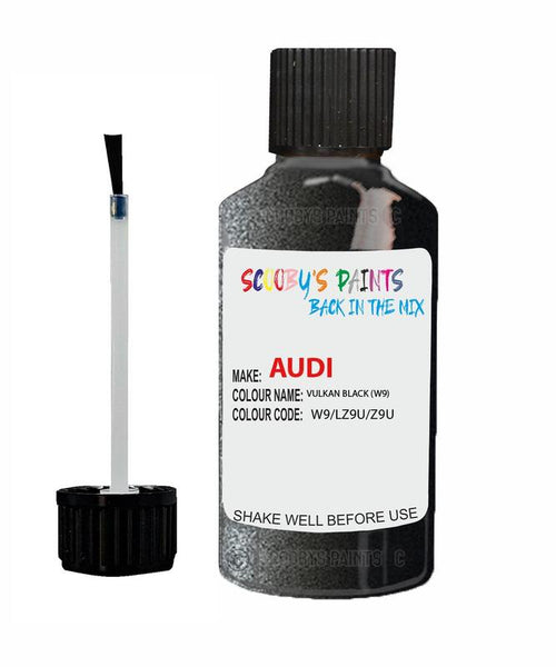 Paint For Audi A3 Vulkan Black Code W9 Touch Up Paint Scratch Stone Chip Repair
