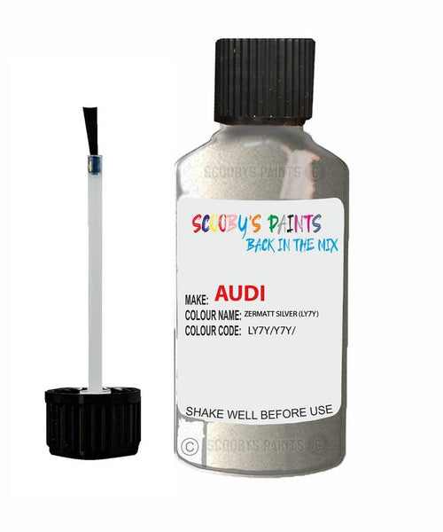 Paint For Audi A4 S4 Zermatt Silver Code Ly7Y Touch Up Paint Scratch Stone Chip
