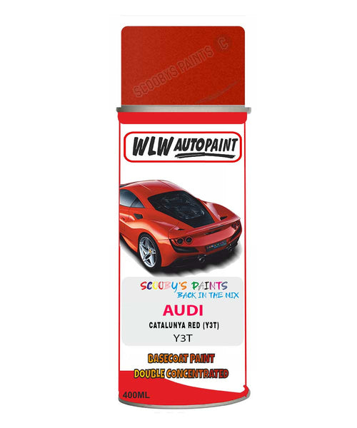 AUDI TT CATALUNYA RED code: LY3T Car Aerosol Spray Paint 2015-2018