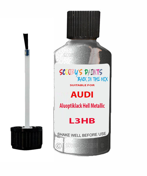 Paint For Audi Q8 Aluoptiklack Hell Metallic Code L3HB Touch Up Paint Scratch Stone Chip Kit