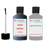 Anti Rust Primer Undercoat Audi A8 Aqua Blue Pearl Code LY5X Touch Up Paint Scratch Stone Chip Kit