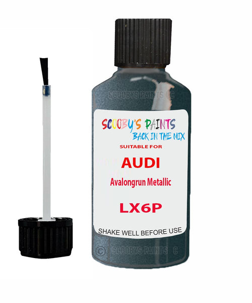 Paint For Audi E-Tron Gt Avalongrun Metallic Code LX6P Touch Up Paint Scratch Stone Chip Kit