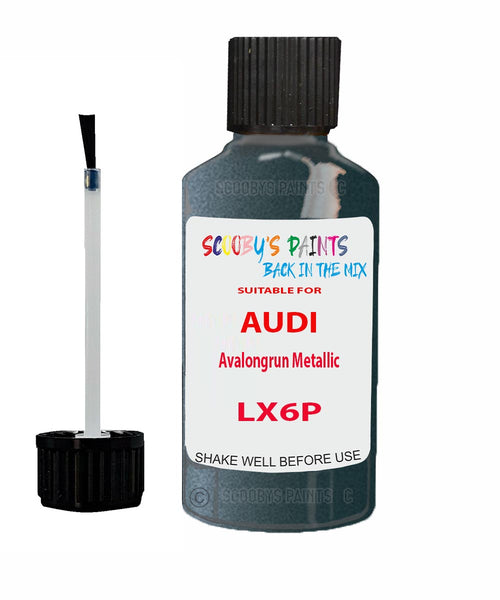 Paint For Audi Q4 E-Tron Avalongrun Metallic Code LX6P Touch Up Paint Scratch Stone Chip Kit