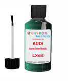 Paint For Audi E-Tron Gt Azores Green Metallic Code LX6S Touch Up Paint Scratch Stone Chip Kit
